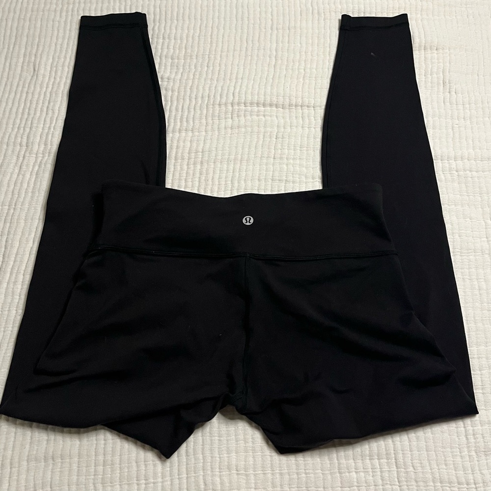LULULEMON Leggings Sz 4 Wunder Under Low Rise 28" Black W5AW2S